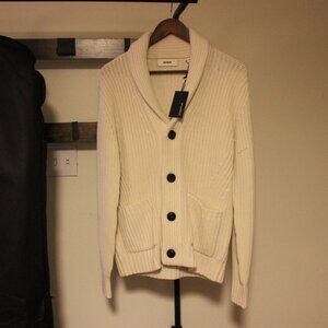 Buck Mason Herdsman Shawl Cardigan -- Size S -- Dutch White